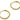 Huggie Hoop Wire Earring - Brass - 316 stainless steel stud - 18K Real Gold Plated Brass - 2.8gr - MJ100042 - MinjuanRong