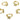 Huggie Hoop Wire Earring - Brass - cubic zirconia CZ - 18K Real Gold Plated - 2.2gr - MJ100077 - MinjuanRong