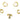 Huggie Hoop Wire Earring - Brass - 316 stainless steel stud - 18K Real Gold Plated - 2.3gr - MJ100082 - MinjuanRong