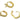 Huggie Hoop Wire Earring - Brass - 316 stainless steel stud - Zircon - 18K Real Gold Plated Brass - 3.2gr - MJ100055 - MinjuanRong