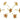 Push Back Stud Earring - Brass - Zircon - 925 silver stud - 18K real gold plated brass - 3.2gr - MJ101067 - MinjuanRong