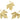 Wire Hook Earring - Brass - 316 stainless steel stud - 18k real gold plated brass - 4.7gr - MJ200342 - MinjuanRong