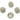 Push Back Stud Earring - Brass - 316 stainless steel stud - 18K Real White Gold Plating - 6.8gr - MJ101244 - MinjuanRong