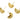 Push Back Stud Earring - Brass - 316 stainless steel stud - 18K Real Gold Plating - 5.6gr - MJ101216 - MinjuanRong