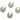 Hinged Back Earring - Brass - 18K Real White Gold Plating - 5.8gr - MJ101620 - MinjuanRong