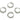 Huggie Hoop Wire Earring - Brass - 18K Real White Gold Plating - 3.6gr - MJ101492 - MinjuanRong