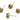 Push Back Stud Earring - Brass - 18K Real Gold Plating - Deep champagne (CZ-20 ) - Amethyst (CZ-10) - 4.1gr -MJ101728 - MinjuanRong
