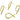 Push Back Stud Earring - Brass - 316 stainless steel stud - 18K Real Gold Plating - 5.3gr - MJ101324 - MinjuanRong
