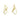 Push Back Stud Earring - Brass - 316 stainless steel stud - 18K Real Gold Plating - 6.8gr - MJ101318 - MinjuanRong