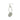 Push Back Stud Earring - Brass - 316 stainless steel stud - 18K Real White Gold Plating - 6.1gr - MJ101432 - MinjuanRong