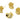 Push Back Stud Earring - Brass - Brass Stud - Zircon - 18k Real Gold Plating - 8.78gr - MJ200901 - MinjuanRong