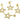 Push Back Stud Earring - Brass - Brass Stud - Zircon - 18k Real Gold Plating - 6.55gr - MJ200918 - MinjuanRong