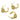Push Back Stud Earring - Brass - Brass Stud - Zircon - 18k Real Gold Plating - 10.18gr - MJ200878 - MinjuanRong