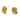 Push Back Stud Earring - Brass - Brass Stud - Zircon - 18k Real Gold Plating - 8.78gr - MJ200901 - MinjuanRong