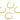 Push Back Stud Earring - Brass -Steel stud - 18k Real Gold Plating - 4.97gr -MJ200935 - MinjuanRong