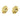 Push Back Stud Earring - Brass - 316 stainless steel stud - 18k Real Gold Plating - 5.89gr - MJ200892 - MinjuanRong
