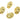 Push Back Stud Earring - Brass - 316 stainless steel stud - 18k Real Gold Plating - 5.89gr - MJ200892 - MinjuanRong