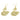 Wire Hook Earring - Brass - 18K Real Gold Plating - 9.9gr - MJ102211 - MinjuanRong