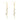 Wire Hook Earring - Brass - Cubic Zircon - 316 stainless steel stud - 18k Real Gold Plating - 3.1gr - MJ102686 - MinjuanRong