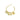 Push Back Stud Earring - Brass - Citrine - 316 Stainless Steel Stud - 18k Real Gold Plating - 5.6gr - MJ102444 - MinjuanRong