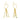 Wire Hook Earring - Brass - 18k Real Gold Plating - 6.8gr - MJ102702 - MinjuanRong