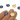 Brass Round Heart Earring - Circle Navy Blue Enamel Charm - Gold Pendant With Loop - 18K Real Gold Plating - 19.7x15.3x1.8mm - RGP5590B - MinjuanRong