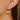Huggie Hoop Wire Earring - Brass - Cubic Zircon - 18K Real Gold Plating - 5.2gr - MJ103615 - MinjuanRong