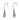Wire Hook Earring - Stainless Steel - 316 Stainless Steel Stud - 6gr - MJ103490 - MinjuanRong