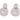 Push Back Stud Earring - Stainless Steel - 6.1gr - MJ103504 - MinjuanRong