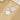 Push Back Stud Earring - Brass - Acrylic - 316 stainless steel - KC Gold Tone Plated - 7.9gr - MJ105057 - MinjuanRong