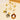 Push Back Stud Earring - 304/316 Stainless Steel - Sea Shells Mother of Pearl - 216 Stainless Steel - Gold Tone Plating - 13.3gr - MJ900345 - minjuanrong.com.tr