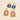 Push Back Stud Earring - Stainless Steel - 316 Stainless Steel Stud - PVC - Gold Tone Vacuum Plating - 16.1gr - MJ900340 - MinjuanRong
