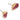 Push Back Stud Earring - Natural Stone - Imported red roses - 316 Surgical Stainless steel - Gold Tone - Plated stone - 3.2gr - MJ104255 - MinjuanRong