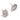 Push Back Stud Earring - Natural Stone - Aquamarine - 316 stainless steel stud - Gold Tone Plated stone - 1.9gr - MJ104237 - MinjuanRong