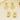 Push Back Stud Earring - Alloy - 925 Silver Stud - Enamel - KC Gold Tone Plating - 7.5gr - MJ900283 - MinjuanRong