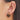 Push Back Stud Earring - Acrylic - 316 Stainless Steel Stud - Black - 5.1gr - MJ104132 - MinjuanRong