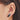 Push Back Stud Earring - Natural Stone - Snow Flake Obsidian - 316 &nbsp;Surgical Stainless steel - Gold Tone Plated stone - 2.2gr - MJ104236 - MinjuanRong