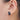 Push Back Stud Earring - Natural Stone  Garnet  - 316  Surgical Stainless steel - Gold Tone Plated stone - 6.25gr - MJ200973 - MinjuanRong