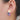 Push Back Stud Earring - Stainless steel - Purple Aura Quartz Crystal - Gold Tone Plated Stone - 6.86gr - MJ200993 - MinjuanRong