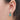Push Back Stud Earring - Stainless steel Stud - Green Aura Quartz Crystal - Natural stone - Gold Tone Plated Stone - 5.49gr - MJ200975 - MinjuanRong