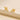 Push Back Stud Earring - Brass - 316 Surgical Stainless Steel Stud - 18K Real Gold Plated Brass - 2.8gr - MJ200608 - MinjuanRong
