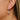 Huggie Hoop Wire Earring - Brass - Cubic Zircon - 18K Real White Gold Plating - 2.7gr -  MJ103646 - MinjuanRong