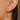 Huggie Hoop Wire Earring - Brass - Cubic Zircon - 316 Stainless Steel Stud - 18K Real White Gold Plating - 1.7gr - MJ102789 - MinjuanRong