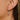 Huggie Hoop Wire Earring - Brass - Cubic Zircon - 316 Stainless Steel Stud - 18K Real White Gold Plating - 2.8gr - MJ102786 - MinjuanRong