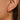 Huggie Hoop Wire Earring - Brass - Cubic Zircon - 316 Stainless Steel Stud - 18K Real Gold Plating - 1.8gr - MJ102785 - MinjuanRong