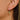 Huggie Hoop Wire Earring - Brass - Cubic Zircon - 316 Stainless Steel Stud - 18K Real White Gold Plating - 2.1gr - MJ102784 - MinjuanRong