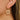 Push Back Stud Earring - Brass - Cubic Zircon - 316 Stainless Steel Stud - 18K Real Gold Plating - 5gr - MJ103604 - MinjuanRong