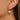 Huggie Hoop Wire Earring - Brass - Cubic Zircon - 18K Real White Gold Plating - 5.1gr - MJ103639 - MinjuanRong