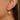 Huggie Hoop Wire Earring - Brass - Cubic Zircon - 18K Real Gold Plating - 3.3gr - MJ103607 - MinjuanRong