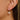 Huggie Hoop Wire Earring - Brass - Cubic Zircon - 18K Real White Gold Plating - 3.2gr - MJ103626 - MinjuanRong